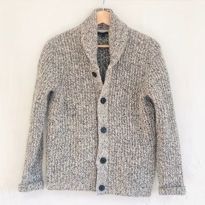 Theory Wool Cowl Neck Cardigan - Mens M